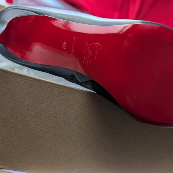 Christian Louboutin Black Leather Tall Boots - Picture 8 of 12